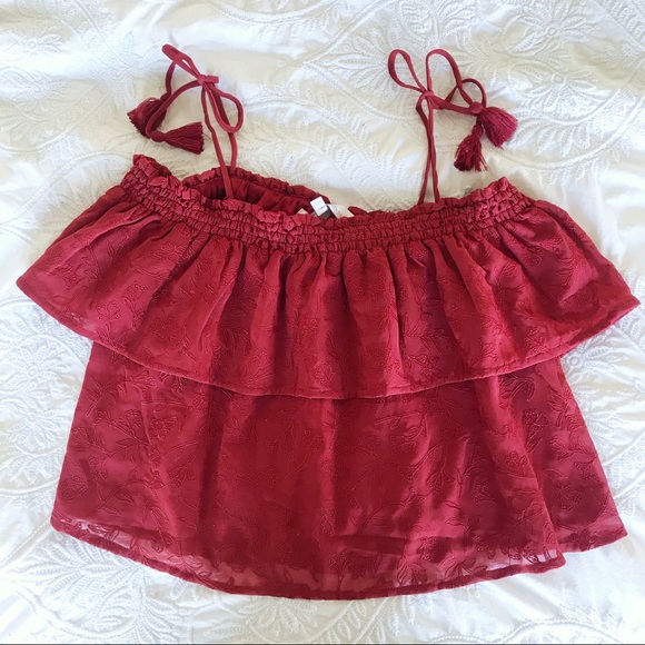 Lovers+Friends Off Shoulder Tassel Top - Picture 1 of 3